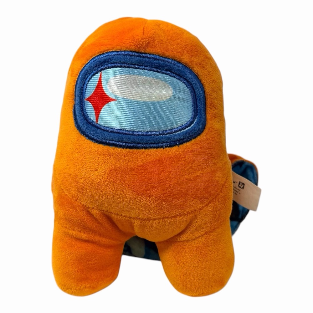 Among Us Orange Reversible Plush Toy YuMe Brands Crewmate 10675
